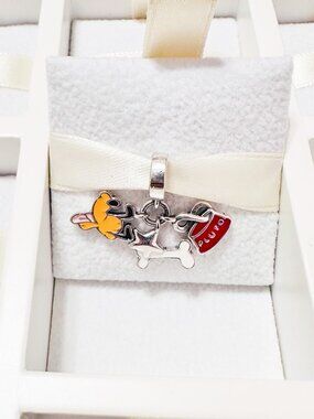 925 Sterling Silver Pluto Icons Dangle Charm Fits Pandora Charm Bracelets